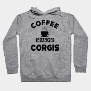 Corgi Dog - Coffee and corgies Hoodie